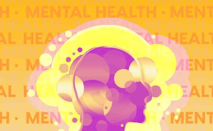 4 Ways AI and IoT Tech Can Help Solve Mental Health Problems Side profile of a head over the words